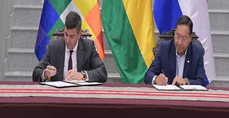 Firma de acuerdos entre Bolivia y Paraguay