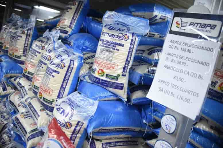 Venta de arroz en Emapa