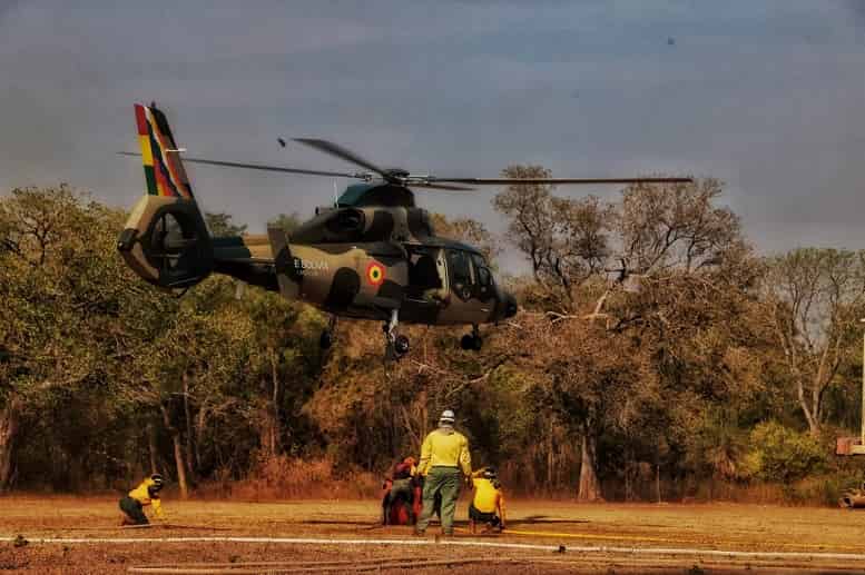 Helicóptero para incendios