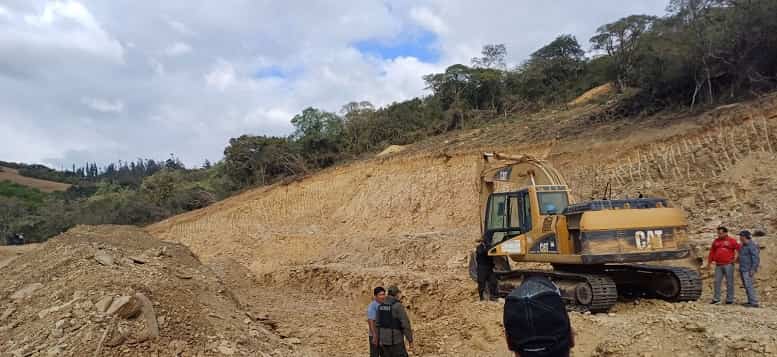 Minería ilegal en Samaipata